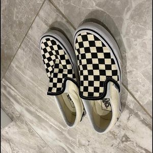 Vans checkered slip on